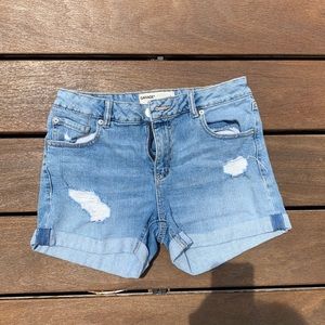 Garage denim shorts